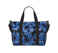 Tcoay Killer Whales Orcas Sea, Borsa da spiaggia per donna - Borse da viaggio a mano e a tracolla riutilizzabili