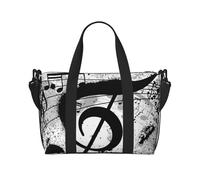 Tcoay Nota musicale, borsa da spiaggia per donna - borse da viaggio a mano e a tracolla riutilizzabili