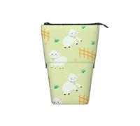 Tcoay Simpatico portapenne con motivo a pecorelle, portapenne in piedi, astuccio per cancelleria, astuccio telescopico