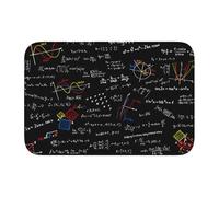 Tcoay Tappetino antiscivolo per pavimento, assorbente, per bagno, zerbino, tappeto, equazioni matematiche, formule matematiche