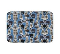 Tcoay Tappetino antiscivolo per pavimento, assorbente, per bagno, zerbino, tappeto, Old English Sheepdog