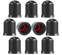 TCPENG 10 tappi coprivalvola per pneumatici, con anello di tenuta a O, coperture antipolvere universali per SUV, auto, moto, camion, resistenti, con chiusura ermetica, avvitabili, facili da usare