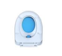 TCSMSDMO Compatibile con copriwater for Uso Domestico, Adattatore for WC for Bambini e Adulti, Doppio Strato, for l'addestramento al vasino(QC0098BLUE-U)