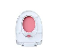 TCSMSDMO Compatibile con copriwater for Uso Domestico, Adattatore for WC for Bambini e Adulti, Doppio Strato, for l'addestramento al vasino(QC0098PINK-U)