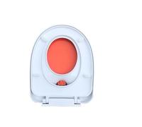 TCSMSDMO Compatibile con copriwater for Uso Domestico, Adattatore for WC for Bambini e Adulti, Doppio Strato, for l'addestramento al vasino(QC0098ORANGE-U)