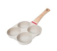 TCSMSDMO Compatibile con padella antiaderente for uova da 4 tazze coperchio ribaltabile, cuoci-pancake in alluminio, cottura di hamburger e frittate(4K 3.5X 90X)