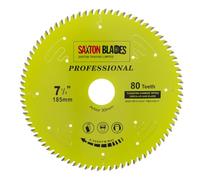 TCT18580TPRO Saxton Professional Range TCT - Lama, per sega circolare, 185 mm x 80 T x 30 mm, 16 mm, 20 mm 25 mm, compatibile con Bosch Makita Dewalt