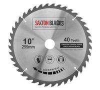 TCT25540T Saxton TCT Circular Lama per legno 255mm x 30mm foro x 40T compatibile con Bosch Makita Dewalt