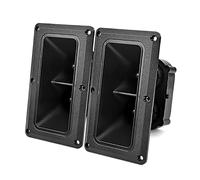 TCVCTNMZTX 2pcs Dual Piezo Tweeter 163 * 9 5mm. Horn Piezoelectric Speaker 150W BUZZER TREBLE PIEZO Head Driver Stage Altoparlante Altoparlante portatile(Noir)