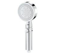 TCVCTNMZTX 5 modalità di regolazione del soffione doccia for tubo flessibile, accessori for il bagno for arresto one-touch a risparmio idrico Soffione doccia(Silver showerhead)