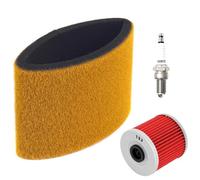 TCVCTNMZTX Filtro Aria For Moto, Olio, Candela Di Accensione, Adatto For KAWASAKI KLF250 Bayou 250 2003 KLF220 KLF300 220 300 Filtro dell'olio(1 Set)