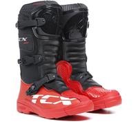 TCX Comp Stivali motocross per bambini, nero-rosso, taglia 33