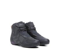 TCX - R04D Lady Waterproof Scarpe Impermeabili da Moto Donna, Tomaia in Mesh con Rivestimento Hot-Melt, Chiusura con Lacci e Velcro, Nero