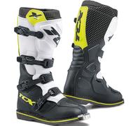 TCX X-Blast Stivali Motocross, nero-bianco-giallo, taglia 38 per maschi