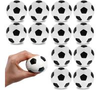 Tczecoo 12 mini palloni da calcio, 6 cm, mini palloni da stress, palline sportive in schiuma, mini palline da calcio, antistress per bambini e adulti, feste di calcio