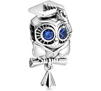 TCZNAF Charm a forma di cappello di laurea 2025, compatibile con braccialetti a forma di cuore, da donna, 4.5mm-5mm, Zirconia cubica, Zirconie sintetico