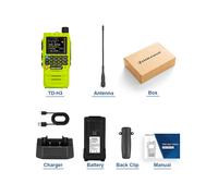(TD-H3-Verde) TIDRADIO H3 Walkie talkie a lungo raggio con programmazione wireless Radio amatoriale