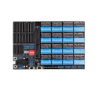TD4 - Kit da costruzione fai da te CPU a 4 bit, con serie 74 ICS, set di apprendimento per computer open source, diodi, resistenze, socket chip, LED e micro USB (scheda PCB solidata)