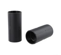 TDCuizent Adattatore di estensione per tubo flessibile per aspirapolvere, attacco per tubo filettato, diametro interno 32 mm, 40 mm, 50 mm, tubo di collegamento in plastica nera per la pulizia del