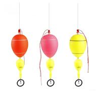 TDCuizent Boa da pesca in mare per pesca su roccia, anti-collisione, grande galleggiante, con 2 fori luminosi, in plastica ad alta visibilità da 3,0 mm/4,5 mm, per pesca d'acqua dolce e salata (giallo