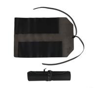 TDCuizent Borsa portautensili portatile in pelle PU per attrezzi manuali in pelle PU con custodia in stile vintage per chiavi e taglierine hardware (nero)