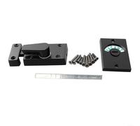 TDCuizent Bullone indicatore del bagno in lega di zinco nero con display libero impegnato per WC o doccia porta della privacy finitura opaca liscia design antifurto anti-leva