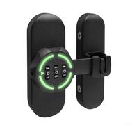 TDCuizent Chiavistello per porta con password in lega di zinco con meccanismo di blocco a combinazione, per porte scorrevoli e armadi da bagno, codice ripristinabile a 90/180 gradi, hardware di