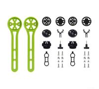 TDCuizent Confezione da 2 staffe di prolunga per manubrio in nylon con adattatore per CatEye per computer da ciclismo BRYTON per bici da strada e mountain bike (confezione da 2)