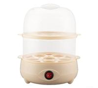TDCuizent Cuociuova a vapore e caldaia per uova con sicurezza anti-secco e spegnimento automatico, capacità a 3 livelli per un massimo di 15 uova, gadget da cucina veloce per la colazione per uso
