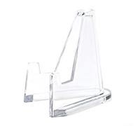 TDCuizent Espositore per monete in plastica trasparente, rotondo, quadrato, con cavalletto, compatto, per collezionisti, casa, ufficio, museo, vetrina, 3,6 x 2,7 cm, 20 pezzi