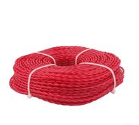 TDCuizent Filo in nylon da 3 mm per tagliare l'erba, con denti per sega per decespugliatore, accessorio efficiente per il taglio di arbusti da giardino, strumenti per la cura del prato, colore rosso