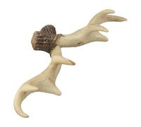 TDCuizent Gancio decorativo in stile nordico vintage con corna di cervo, da appendere alla parete, grande, in resina, da parete, per cappelli, sciarpe, chiavi, casa, corridoio (colore chiaro)