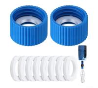 TDCuizent Kit di accoppiamento per filtro in silicone a prova di perdite, con guarnizioni, adattatore filettato da 28 mm, per sacchetti d'acqua e bottiglie di plastica ABS, connessione rapida, per