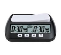 TDCuizent - Orologio per scacchi digitale, timer per giochi da tavolo, contatore con pulsanti grandi, 3 in 1, timer portatile multiuso per competizioni con modalità di ritardo bonus per giochi da