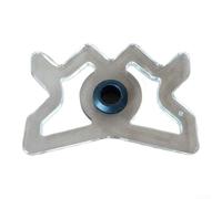 TDCuizent Ponte per stecca da biliardo in acrilico trasparente, a forma di corona, con 5 angoli, portatile, leggera, per giochi da tavolo, trasparente