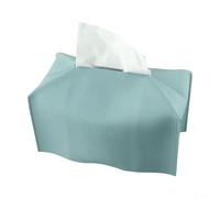 TDCuizent Porta fazzoletti in pelle ecologica in poliuretano, quadrato, dispenser di carta, con ricarica pieghevole e riutilizzabile, per casa, ufficio, soggiorno e auto, complementi di grandi