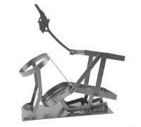 TDCuizent Portabottiglie a forma di teschio, in metallo, stile steampunk, per casa, bar, cucina, scheletro, decorativo, per bottiglie di whisky, birra, stile industriale, design unico (argento)