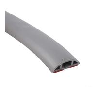TDCuizent Protezione per cavi da pavimento, canalina in PVC, sistema di gestione dei cavi a basso profilo, per casa, ufficio, palestra, esposizioni, galleria di prestazioni, lunghezza 1 m (D30-grigio)