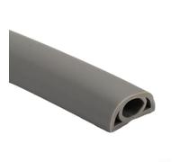 TDCuizent Protezione per cavi da pavimento, canalina in PVC, sistema di gestione dei cavi a basso profilo, per casa, ufficio, palestra, esposizioni, galleria di prestazioni, lunghezza 1 m (D20-grigio)