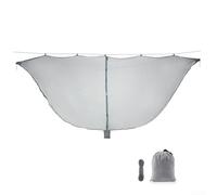 TDCuizent Rete portatile da campeggio, leggera, traspirante, in nylon 210T, per viaggi, escursioni, giardino, patio, sacco a pelo (nero)