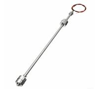 TDCuizent Sensore di livello dell'acqua verticale in acciaio inossidabile, interruttore galleggiante 240 V AC 50 W Capacità filo PTFE ad alta temperatura Regolatore di livello liquido reversibile per