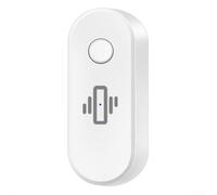 TDCuizent Sensore di vibrazione WiFi per Tuya Smart Home Real- Motion Shock Detector Allarme con App Avvisi Dispositivo di sicurezza wireless a bassa potenza per porte in vetro Cassaforte Installare