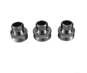 TDCuizent Set di 3 adattatori a sfera girevoli per soffione doccia, in ottone cromato, con filettatura 4UN e 20UN/raccordi filettati maschio da 5,1 cm per bracci doccia standard, guarnizione a prova