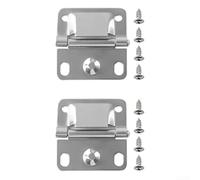 TDCuizent Set di cerniere di ricambio in acciaio inox con viti per refrigeratori Coleman 5 x 5 cm, cerniere per scatola isolante, per modelli 5226 5227B 5235 5236, finitura argento