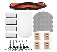 TDCuizent Set di parti per aspirapolvere con spazzole laterali, spazzole a rullo, panni per mocio e sacchetti per la polvere, accessori di ricambio per Imou serie L11-A L11, accessori di ricambio per