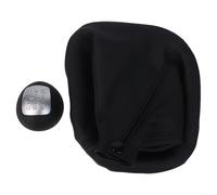 TDCuizent Set pomello del cambio e cuffia per bagagliaio, in plastica nera e pelle PU, per Iveco Daily 4 IV 2006 - 2011, guida a sinistra, stile OEM, elegante accessorio per interni (5 velocità)