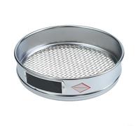 TDCuizent Setaccio da 20 cm in rete cromata, per analisi dei campioni, telaio in acciaio inox, bordi lisci, adatto per industria alimentare, farmaceutica, lavorazione minerale (90 maglie)