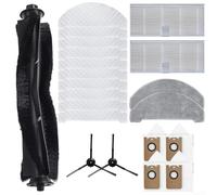 TDCuizent Spazzola laterale principale Filtri Spazzola a Rullo Panni Mop e Sacchetti per la Polvere Kit per Laresar Clean Pro Robot Aspirapolvere Accessori Nylon e Microfibra Set di Parti di Ricambio