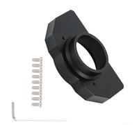 TDCuizent Staffa in alluminio per cuscinetto del volante, parti di modding SIM, compatibile con Logitech G25 G27 G29 G920 G923 Racing Simulator Upgrade Accessorio (nero)