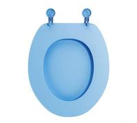 TDCuizent Tavoletta copri WC a forma di U bianca, con chiusura ammortizzata, a sgancio rapido, struttura in urea, design fisso, si adatta a WC standard a forma di O e U, impermeabile, facile da pulire